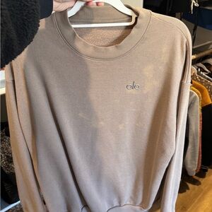 ALO Yoga Beige Crewneck Sweater